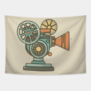 A silent film projector Tapestry