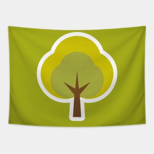 Green tree plant t-shirt Tapestry