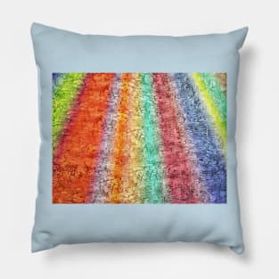 texured rainbow Pillow