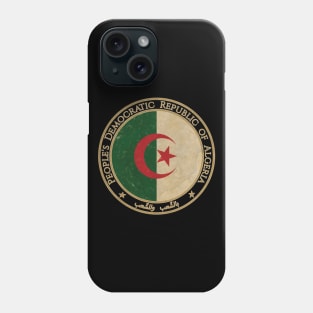 Vintage Peoples Democratic Republic of Algeria Africa African Flag Phone Case