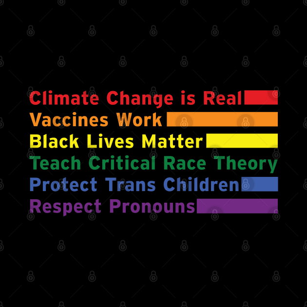 Climate Change, BLM, Critical Race, Trans Rights, Pronouns by LeftyVet