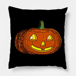 Halloween Jack O' Lantern with Dark Shadow Pillow