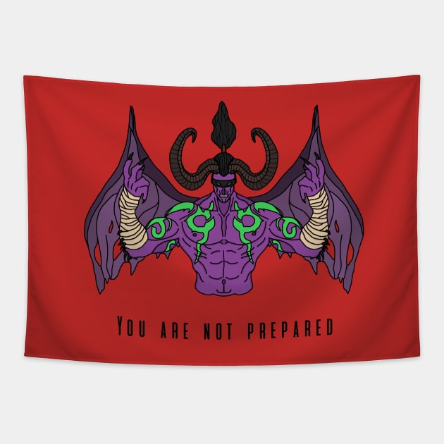 Illidan Stormrage | You are not prepared Tapestry by MrDoze