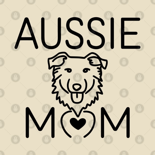 Aussie Mom Line Art by y2klementine