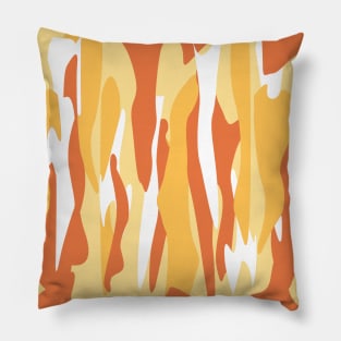 Abstract Dessert Tones Inspired Organic Flow Pillow