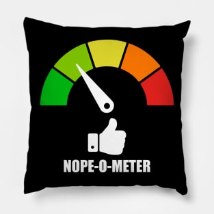 Meter Series - NOPE-O-METER 2 - Nope Icons - Gauge Level 2 - Cool - 2B Pillow