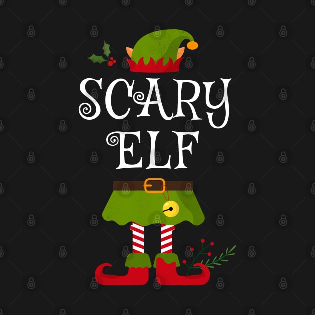 Scary Elf Shirt , Family Matching Group Christmas Shirt, Matching T Shirt for Family, Family Reunion Shirts by bkls