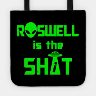 Funny Retro Vintage Alien UFO Roswell Conspiracy Theory I Love Aliens Slogan Tote