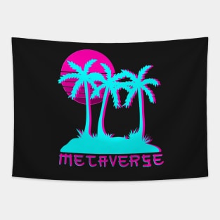 Retro Metaverse NFT Retro Defi Cyberpunk Vapourware Aesthetic Crypto Tapestry