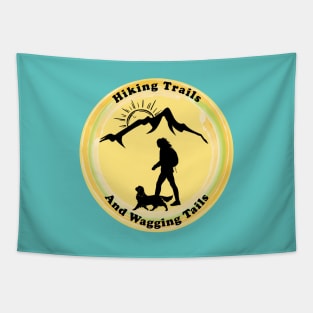 Hiking Trails and Wagging Tails Tapestry