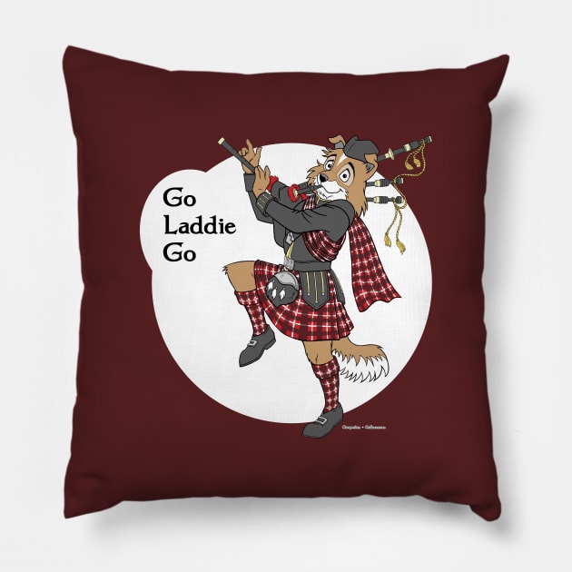 Go Laddie Go Pillow by OzFoxes