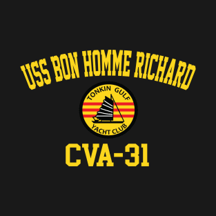 USS Bon Homme Richard CVA-31 Tonkin Gulf Yacht Club T-Shirt