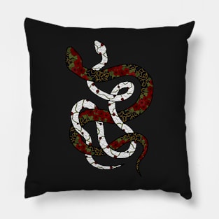 Snakes in Bloom Pillow