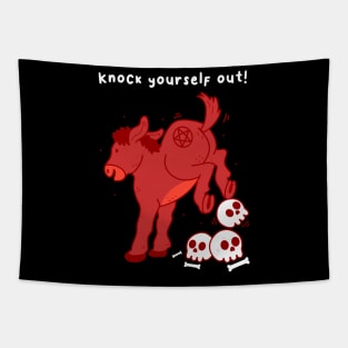 Knock Yourself Out Tapestry