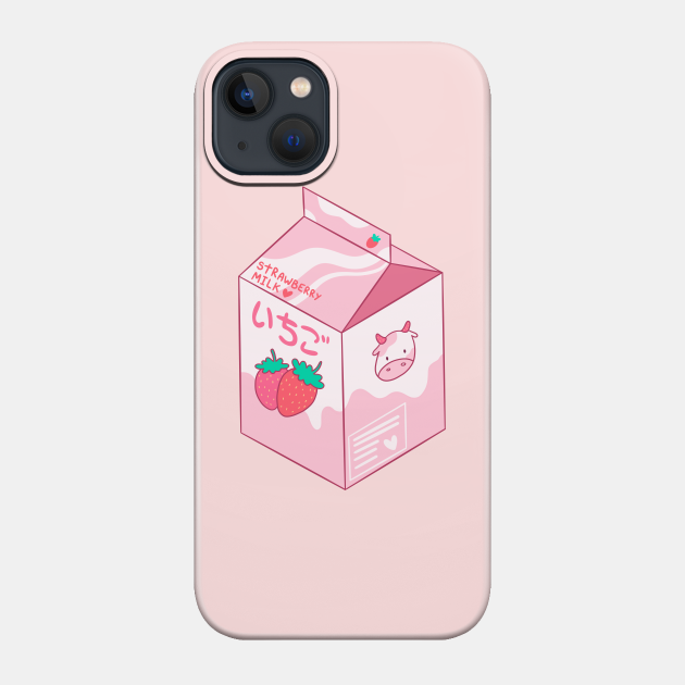 Kawaii Strawberry Milk Shake - Strawberry Milk - Phone Case