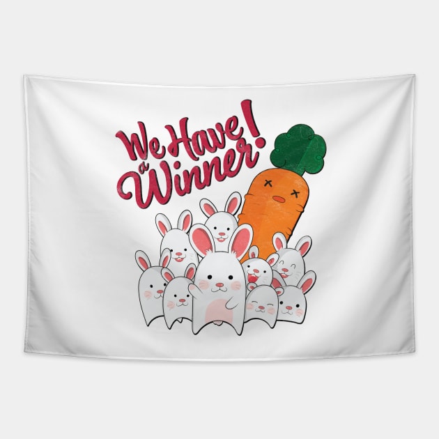 Winner Bunny Tapestry by Anicue