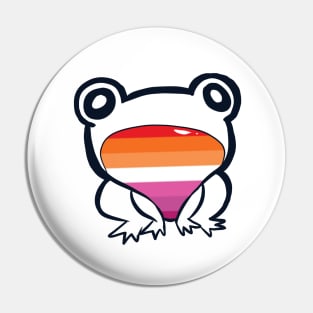 Lesbian (WLW) Pride Frog Pin