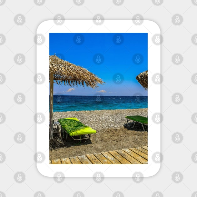 Greek Beach Life Magnet by GRKiT