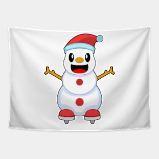 Snowman Ice skating Ice skates Tapestry