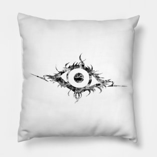 Art is in the EYE of the beholder (black) Pillow