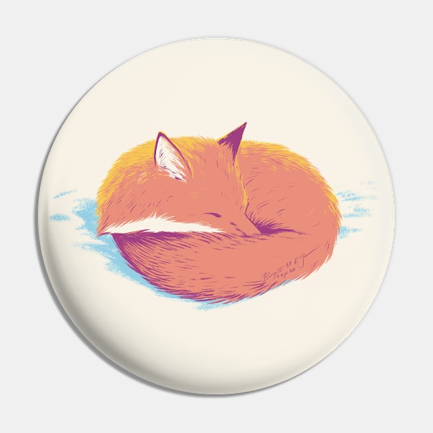 Sleeping fox Pin by iambirgitte