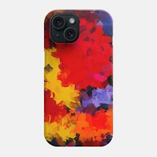 Fire Bloom Abstract Painting Phone Case