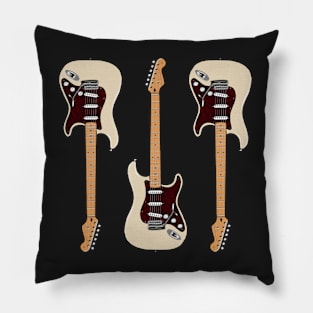 Triple Olympic Pearl Stratocaster Pillow