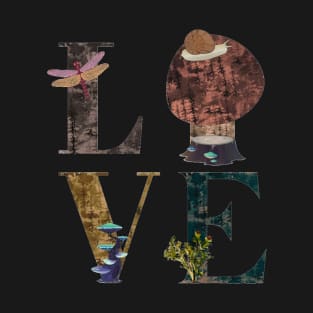 Mushroom Nature  Love Letters T-Shirt