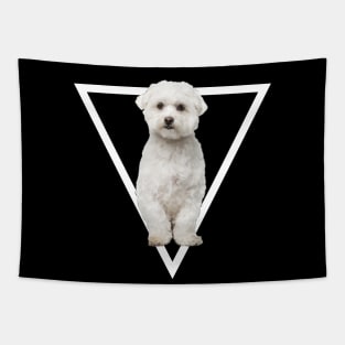 Dog with triangle anjing dengan segitiga Tapestry