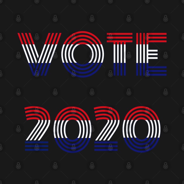 Vote 2020. Red White and Blue. by Art By LM Designs 