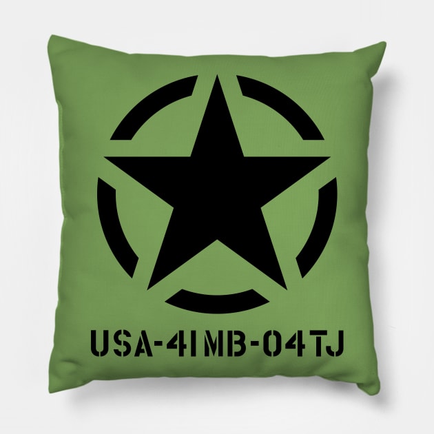 Military Star Pillow by JP