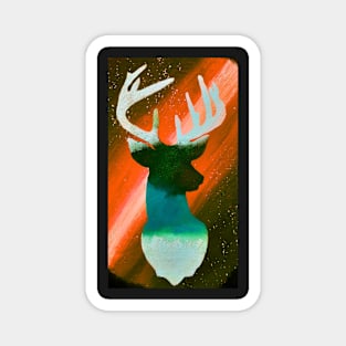 Meteor Shower Stag Deer Magnet