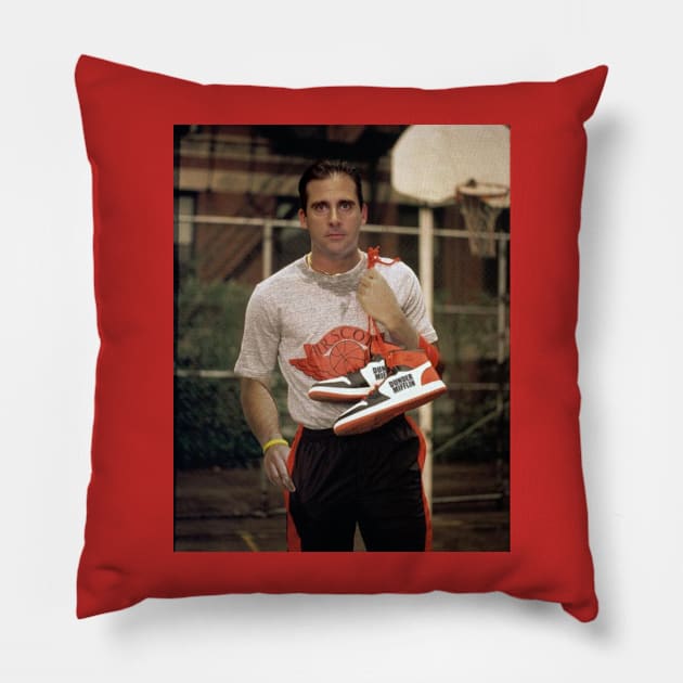 Michael Scott Basketball Legend Pillow by darklordpug