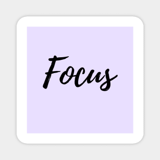 Focus - Lavender Background Magnet