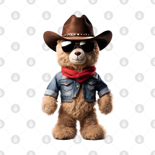 Cowboy Teddy Bear by Doodle and Things