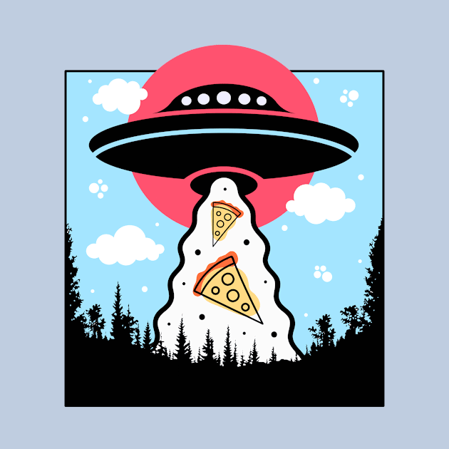 Pizza Abduction by KohorArt