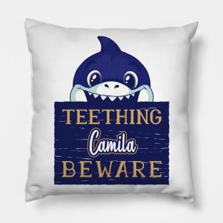 Camila - Funny Kids Shark - Personalized Gift Idea - Bambini Pillow