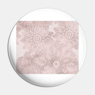 Rose gold mandala - blush pink Pin