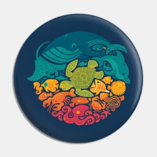 Aquatic Rainbow Pin