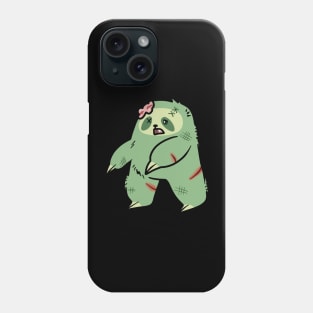 Cute Green Zombie Sloth Phone Case