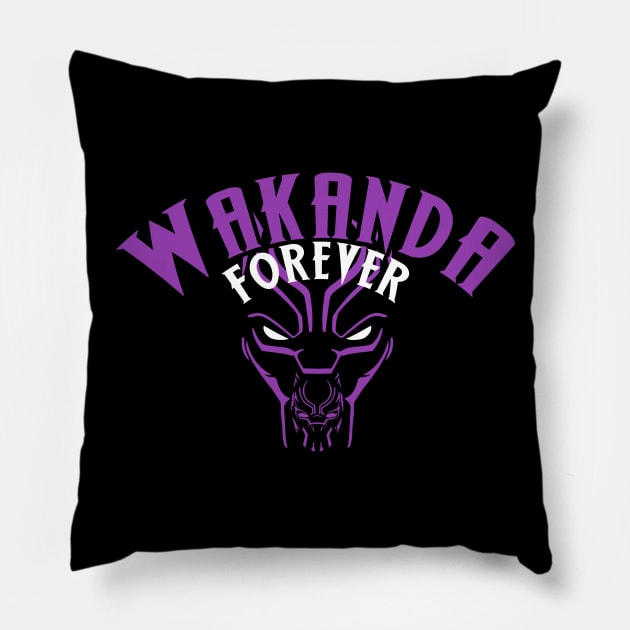 Wakanda Forever Pillow by Nytelock Prints