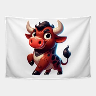 Cute Bull Tapestry