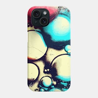 Vintage wall abstract bubbles pattern street art Phone Case