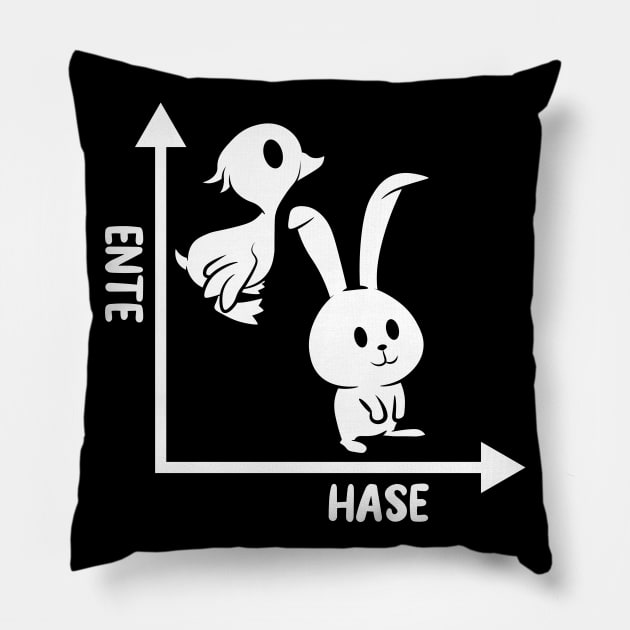 Psychology Duck Rabbit Psychologists Humor Pillow by QQdesigns