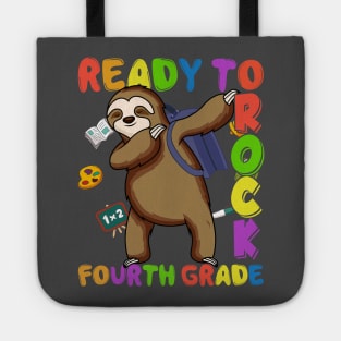 Dabbing 4th Grade Sloth Back To School Tote
