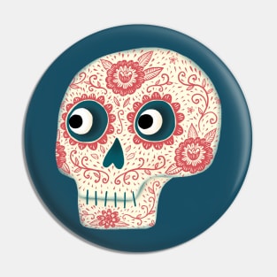 Dia de los Muertos Mexican Day of the Dead Art Pin