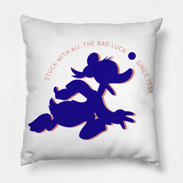 Who Gets Stuck with All the Bad Luck? Pillow by Amores Patos 