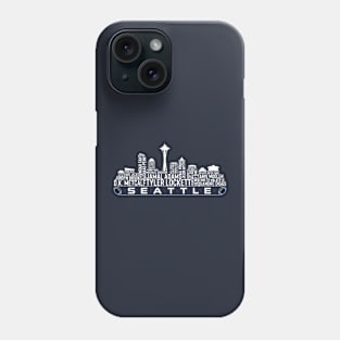 Seattle Football Team 23 Player Roster, Seattle City Skyline Phone Case