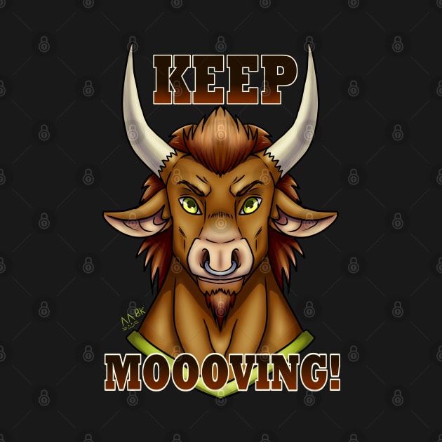 Minotaur Head Keep Moooving! by Bluekittie