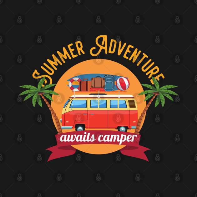 Summer Adventure Awaits Camper by Alennomacomicart